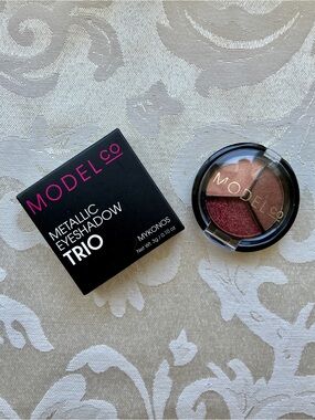 NIB ModelCo Metallic Eyeshadow Trio in Mykonos Full Size